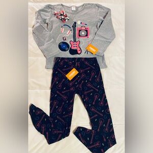 Gymboree NEW Gray and Black Kids Matching Set